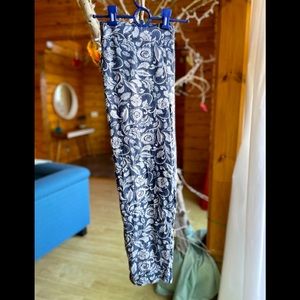 Jessica Simpson Bohemian pull on floral pants - blue and white- Size XL.